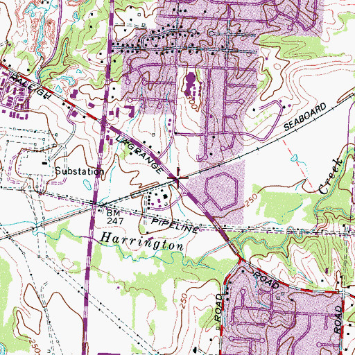 Topographic Map of Cedar Grove (historical), TN