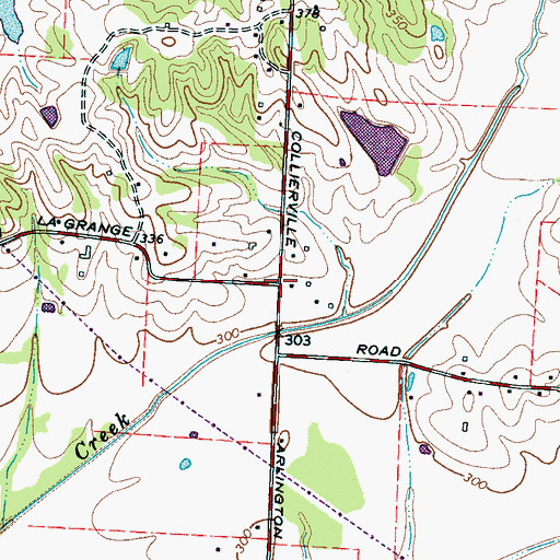 Topographic Map of Center Point (historical), TN