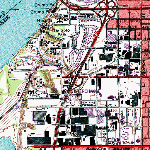Topographic Map of Interchange 11, TN