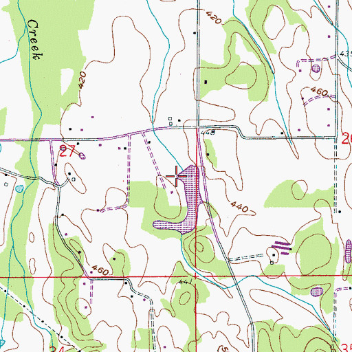 Topographic Map of Limbaugh Dam, AL