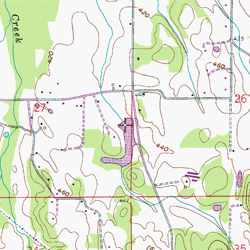 Topographic Map of Lake Limbaugh, AL