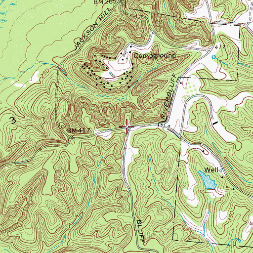 Topographic Map of Jester (historical), TN