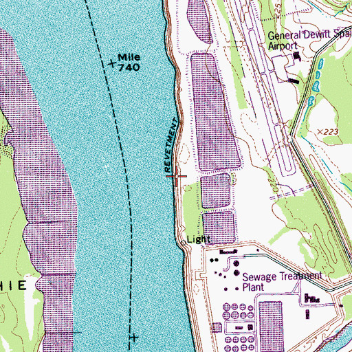 Topographic Map of Loosahatchie-Memphis Revetment, TN