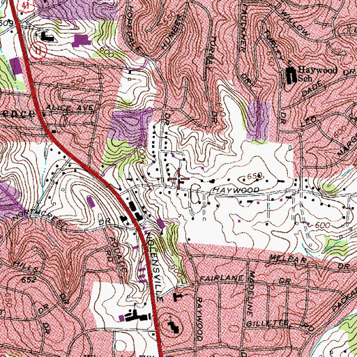 Topographic Map of The Church of Jesus Christ of Latter Day Saints, TN