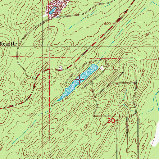 Topographic Map of Lake Retreat, AL
