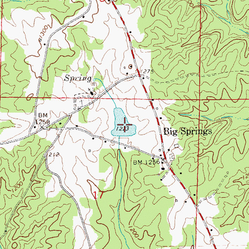 Topographic Map of Higgins Dam, AL