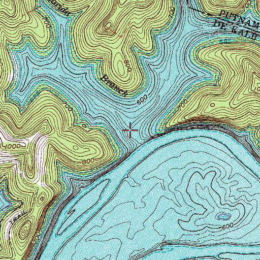 Topographic Map of Florida Branch, TN