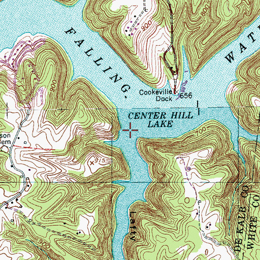 Topographic Map of Lafty Hollow, TN