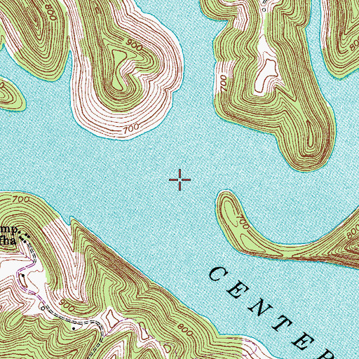 Topographic Map of Mine Lick Creek, TN