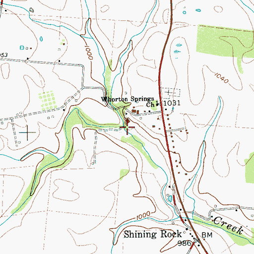 Topographic Map of Murphy Branch, TN