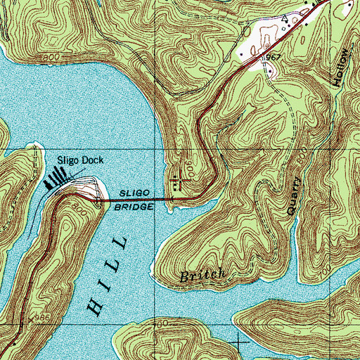 Topographic Map of Sligo (historical), TN