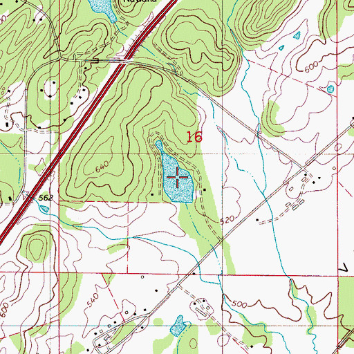Topographic Map of Pine View Lake, AL