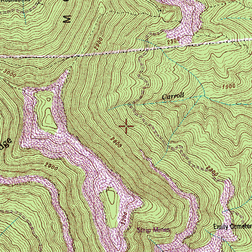 Topographic Map of District 10 (historical), TN