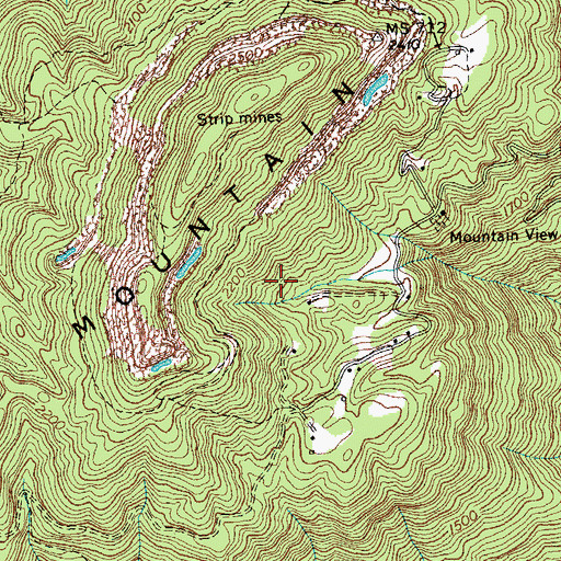 Topographic Map of District 14 (historical), TN