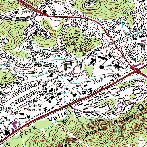 Topographic Map of First Wesleyan Church, TN