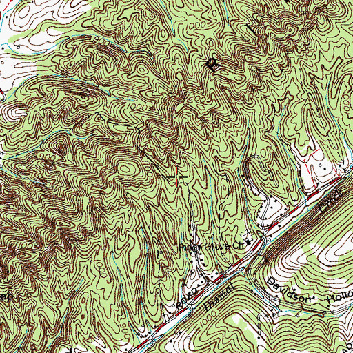 Topographic Map of District 11 (historical), TN
