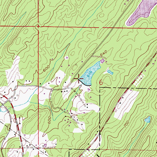 Topographic Map of Johnsons Lake Dam, AL