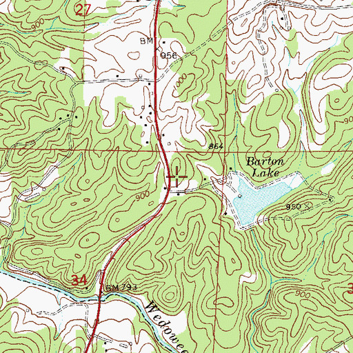 Topographic Map of McCain Dam, AL