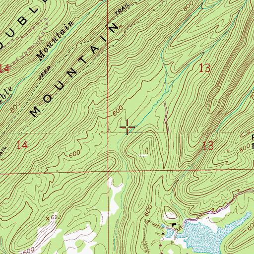 Topographic Map of Cahaba Girl Scout Council Lake, AL