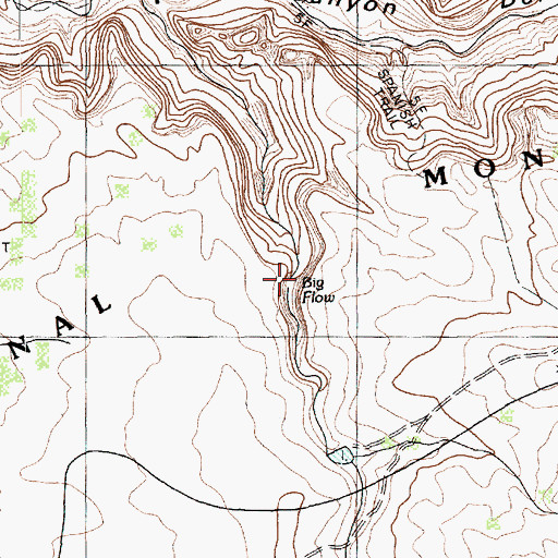 Topographic Map of Big Flow, AZ