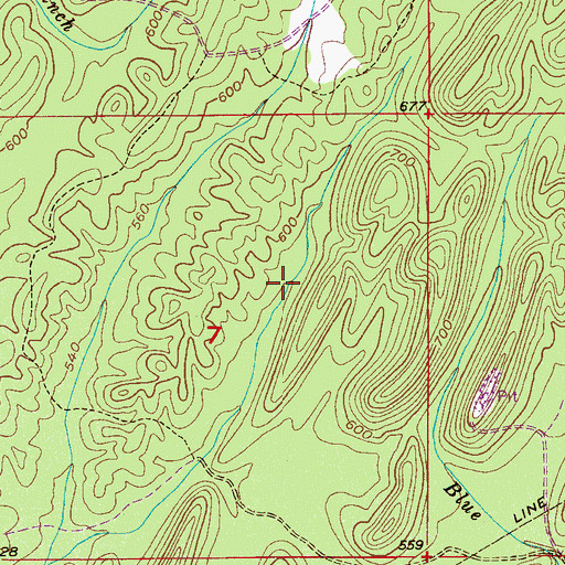 Topographic Map of Acton Lake Dam, AL