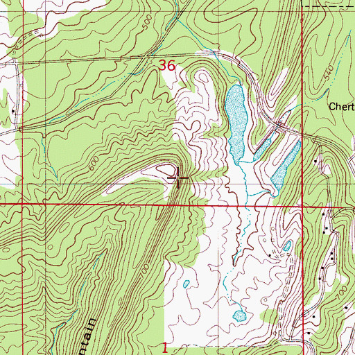 Topographic Map of North Highlands Lake Dam, AL