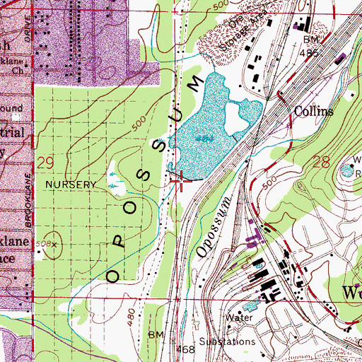 Topographic Map of T C I Lake Dam, AL