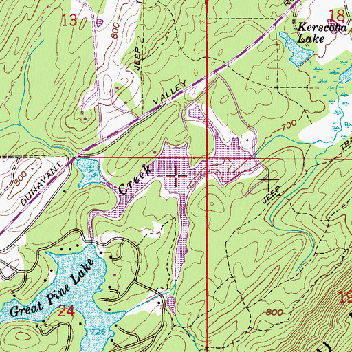 Topographic Map of Hollybrook Lake, AL
