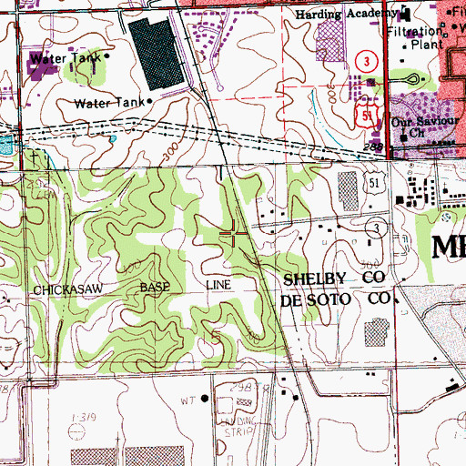 Topographic Map of Scaife, TN