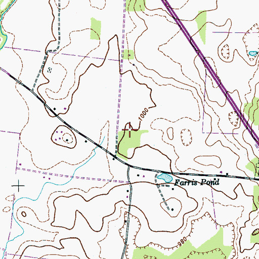 Topographic Map of Patton School (historical), TN