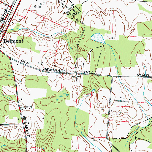 Topographic Map of Seminary Hill School (historical), TN