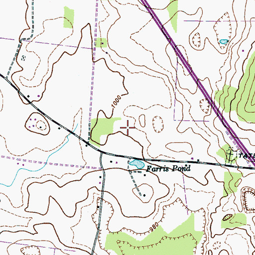 Topographic Map of Turner Chapel (historical), TN