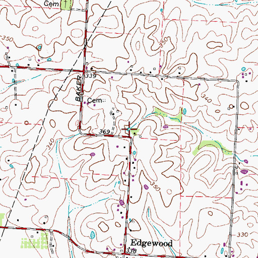 Topographic Map of Arratt Chapel (historical), TN