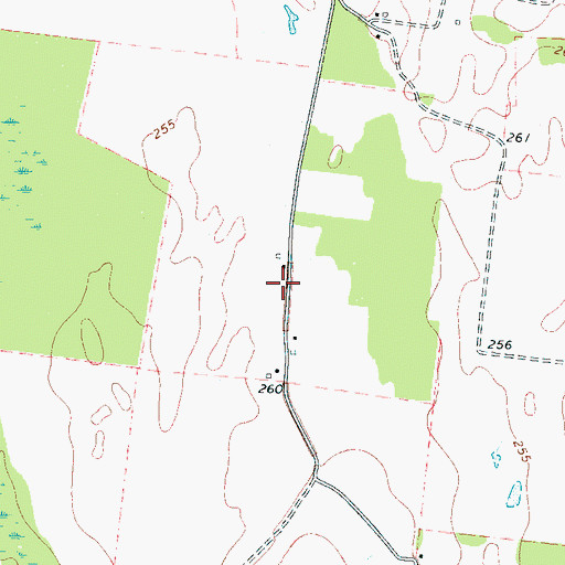 Topographic Map of Crest Ridge School (historical), TN