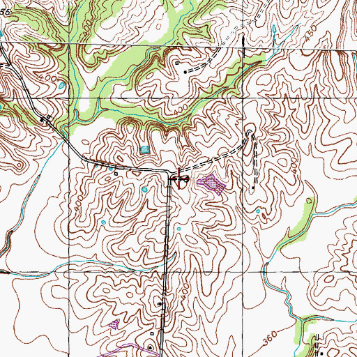 Topographic Map of Mount Zion Church (historical), TN
