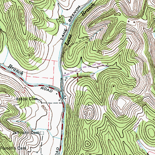 Topographic Map of Conner Cemetery, TN