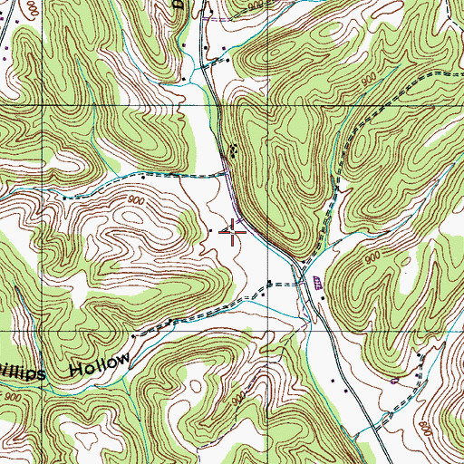 Topographic Map of Beech Grove School (historical), TN