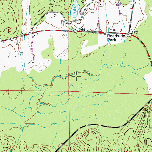 Topographic Map of Dolan Davis Lake, AL