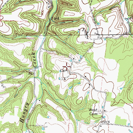 Topographic Map of Macedonia School (historical), TN