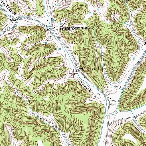 Topographic Map of Sycamore Valley School (historical), TN