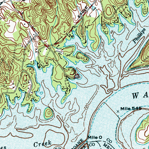 Topographic Map of Eagle Lodge, TN