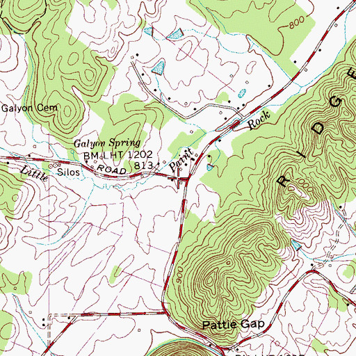 Topographic Map of Morrison Store (historical), TN