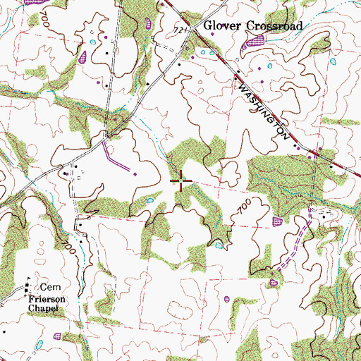 Topographic Map of Andersons Mill (historical), TN