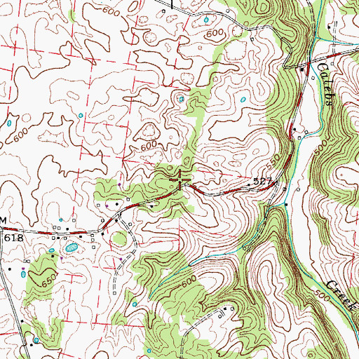 Topographic Map of Coleman School (historical), TN