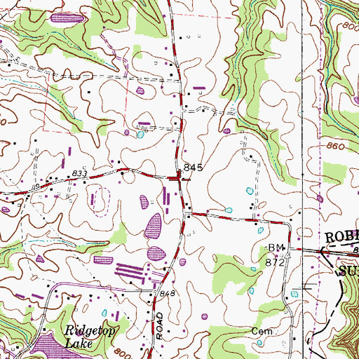Topographic Map of Kelly Willis School (historical), TN