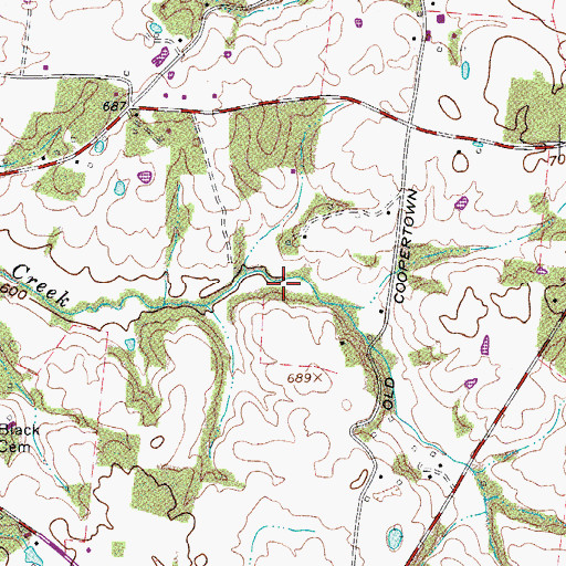 Topographic Map of Norris Mill (historical), TN