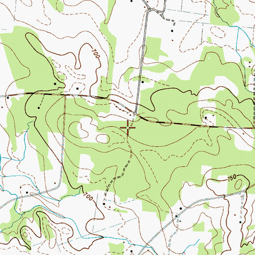 Topographic Map of Hill School (historical), TN