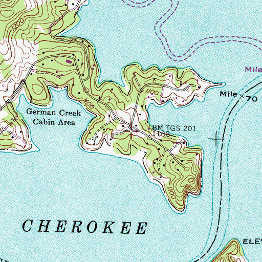 Topographic Map of Holston Church (historical), TN