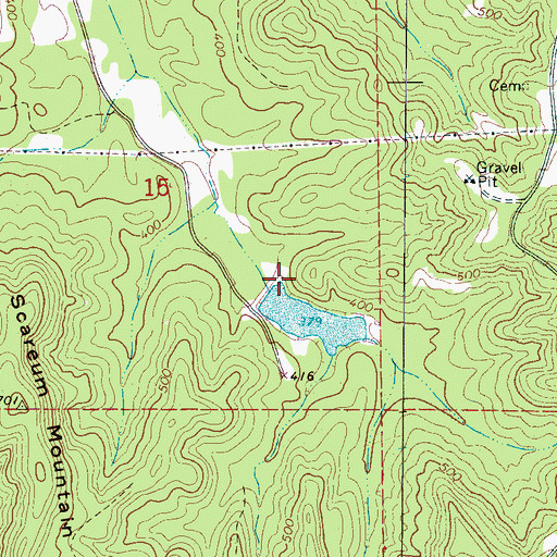Topographic Map of W W Bobo Dam, AL