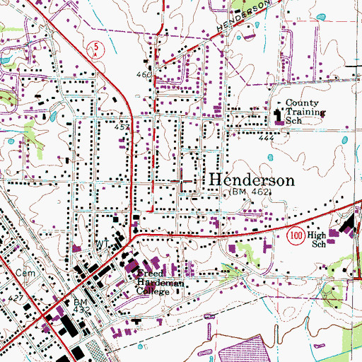 Topographic Map of First Pentecostal Church, TN